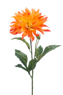Emerald Kunstbloem Dahlia oranje 60cm