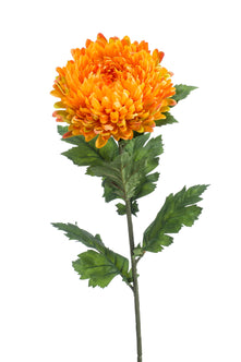 Emerald Kunstbloem Chrysant 75cm geel/oranje