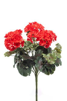Emerald Kunstplant Geranium UV 41cm rood