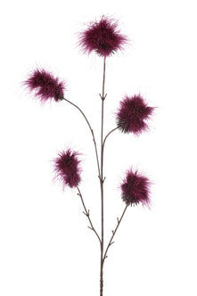 Emerald Kunstbloem Pompom 84cm bordeaux