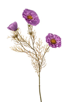 Emerald Kunstbloem Klaproos 68cm paars