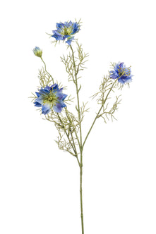 Emerald Kunstbloem Nigella blauw 73cm