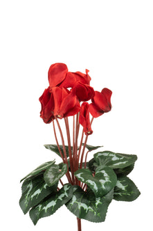 Emerald Kunstplant Cyclamen rood 30cm