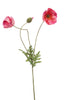 Emerald Kunstbloem Klaproos roze 75cm