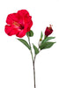 Emerald Kunstbloem Hibiscus 65cm rood